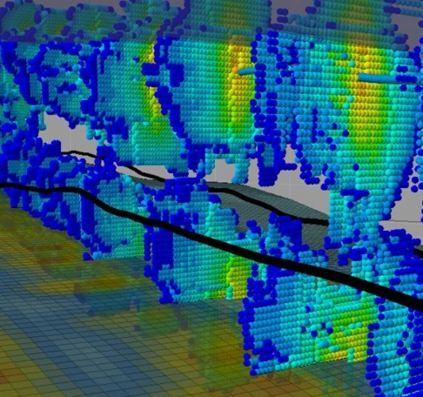 Distorted HF geometry due to depletion